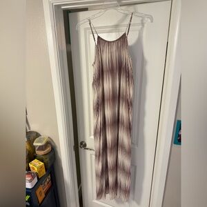 a new day Striped Brown and Cream Dress